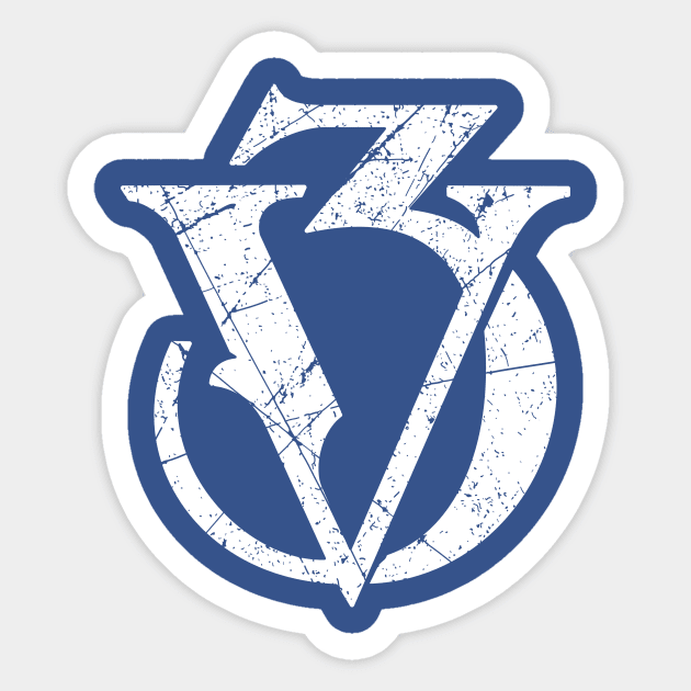 Victoria (white distressed) Sticker by korstee